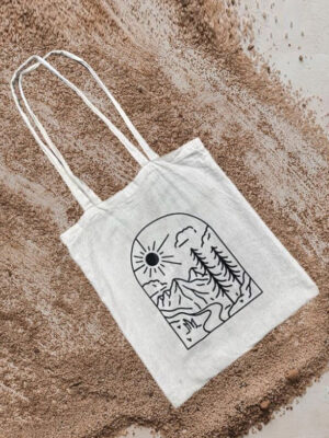 Tote bag vinilo negro personalizable 01