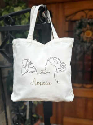 Tote bag dibujo a línea