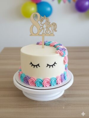 Topper Tarta Unicornio