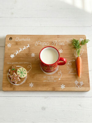 Tabla madera Papá Noel