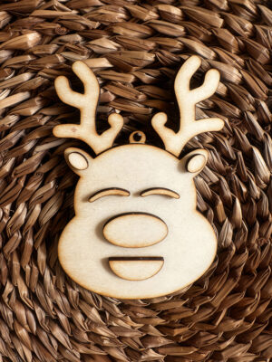 Adorno Navideño de Madera – Reno Decorativo