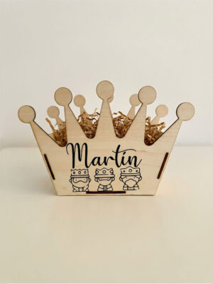 Caja de Madera - Reyes Magos Personalizada