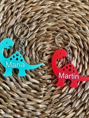Llavero Dino Personalizable