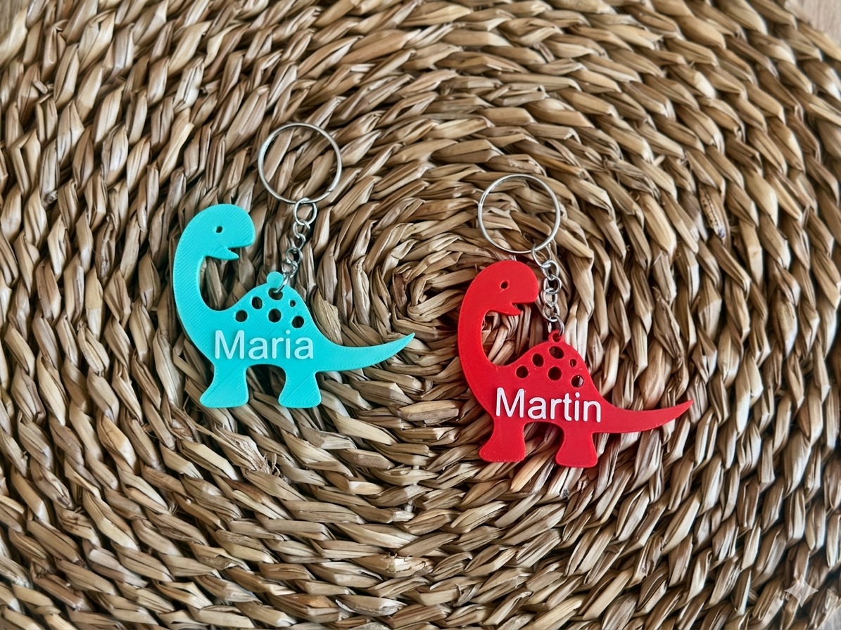 Llavero Dino Personalizable
